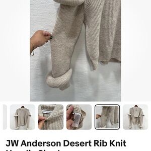 JW Anderson Desert Rib Knit Hoodie